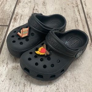 Black toddler Crocs - size 6